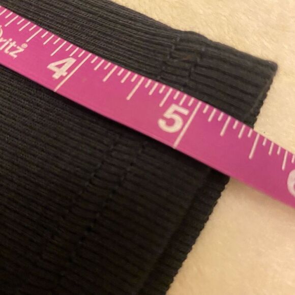 Talbots Black Modern Polo with Mandarin Collar and Rhinestone Buttons Sz XL - Picture 15 of 16